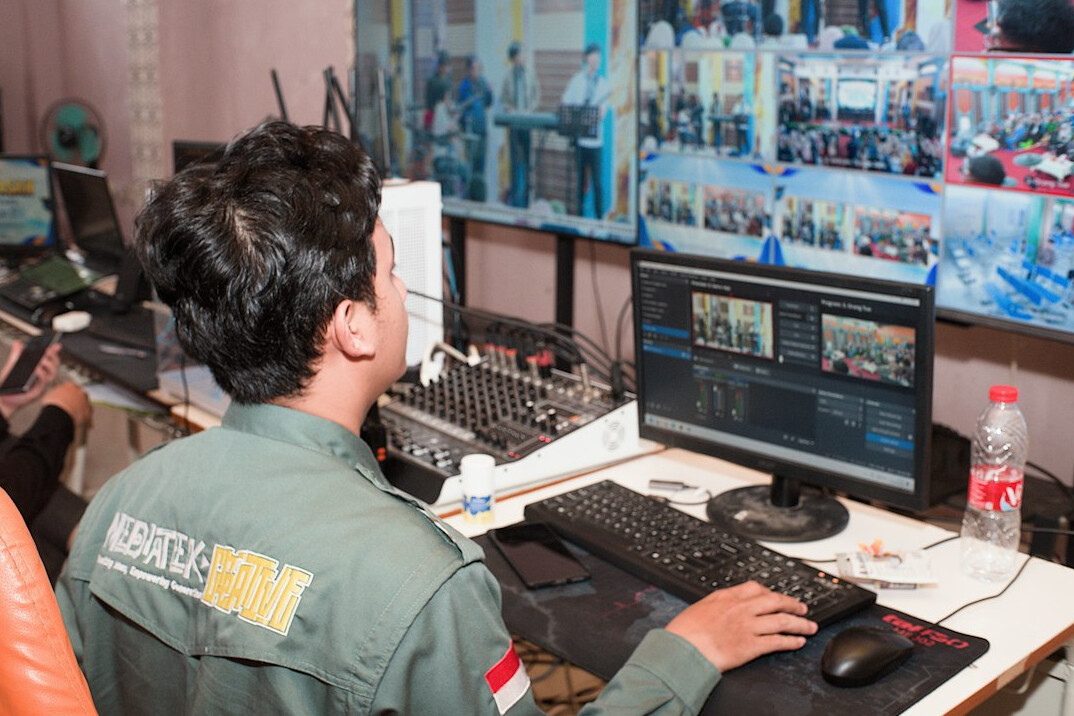 security team reviewing footage