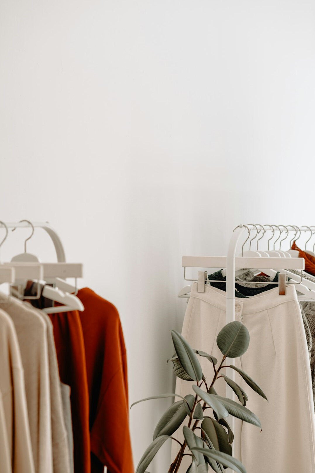 clothing store rack